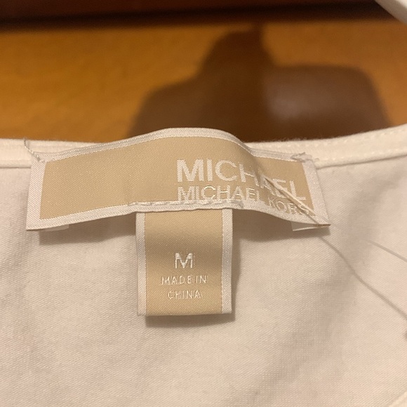 Michael Michael Kors Size M White Cold Shoulder Top - Picture 2 of 6